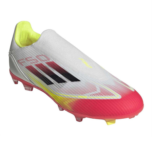 White - Front - Adidas Unisex Adult League Firm Ground Football Boots