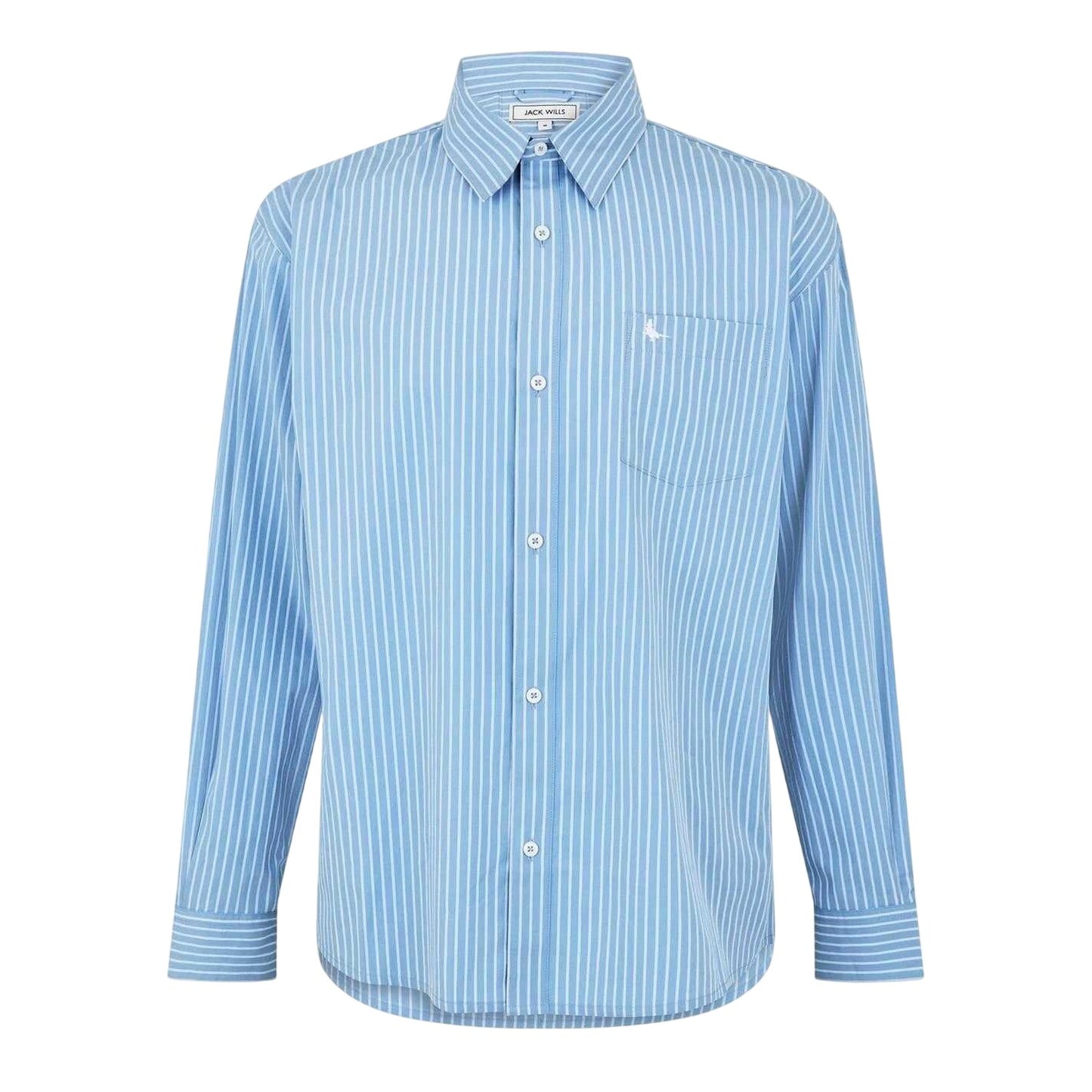 Sky Blue - Front - Jack Wills Mens Long-Sleeved Shirt