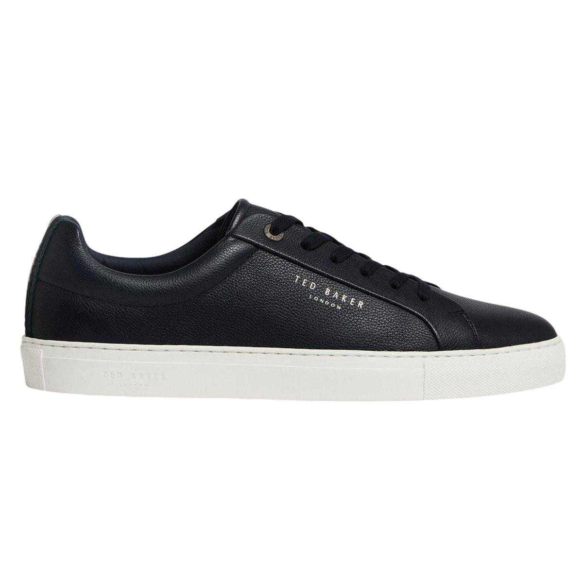 Navy - Back - Ted Baker Mens Leather Trainers