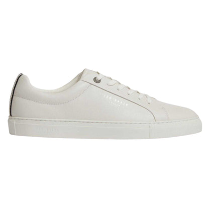 White - Back - Ted Baker Mens Leather Trainers