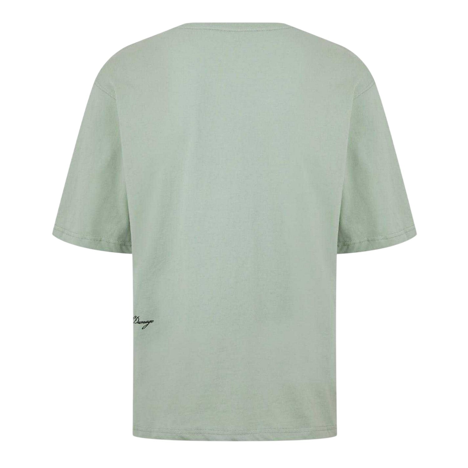 Light Sage - Back - Criminal Damage Mens Back Print Regular T-Shirt