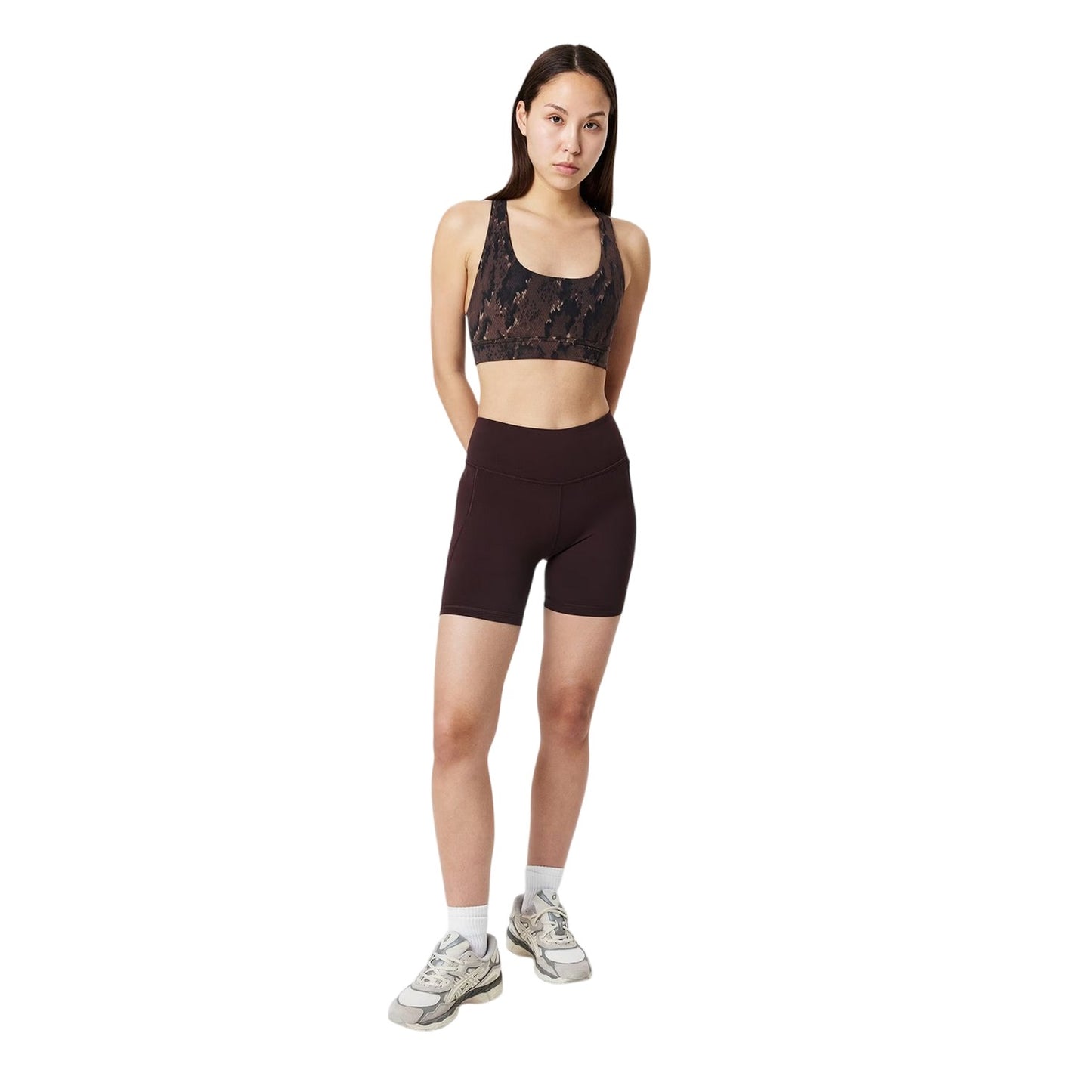 Brown - Side - Sweaty Betty Womens-Ladies Ultimate High Waist Slim Cycling Shorts