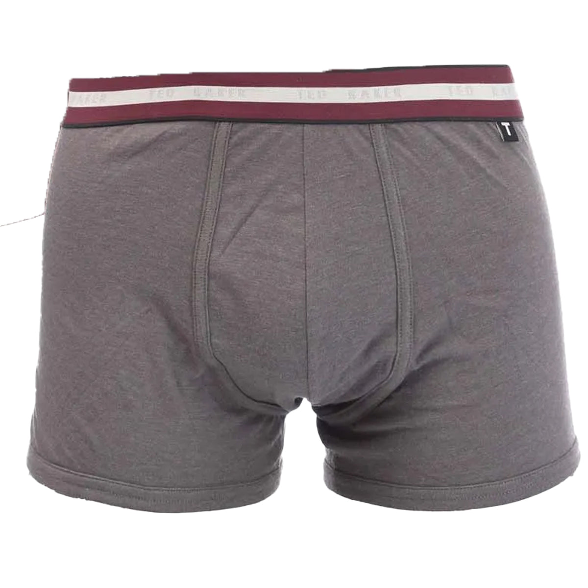 Black-Grey-Maroon - Front - Ted Baker Mens Cotton Boxer Shorts (Pack of 3)