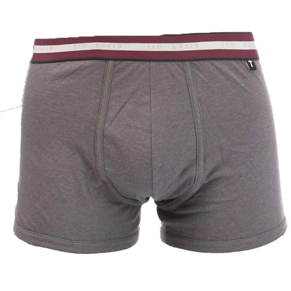 Black-Grey-Maroon - Front - Ted Baker Mens Cotton Boxer Shorts (Pack of 3)
