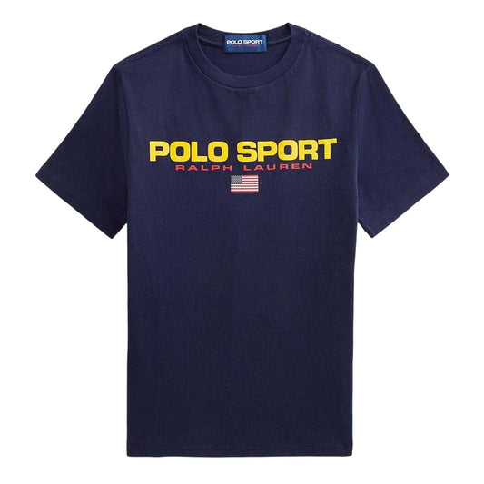 Navy - Front - Ralph Lauren Childrens-Kids Logo T-Shirt