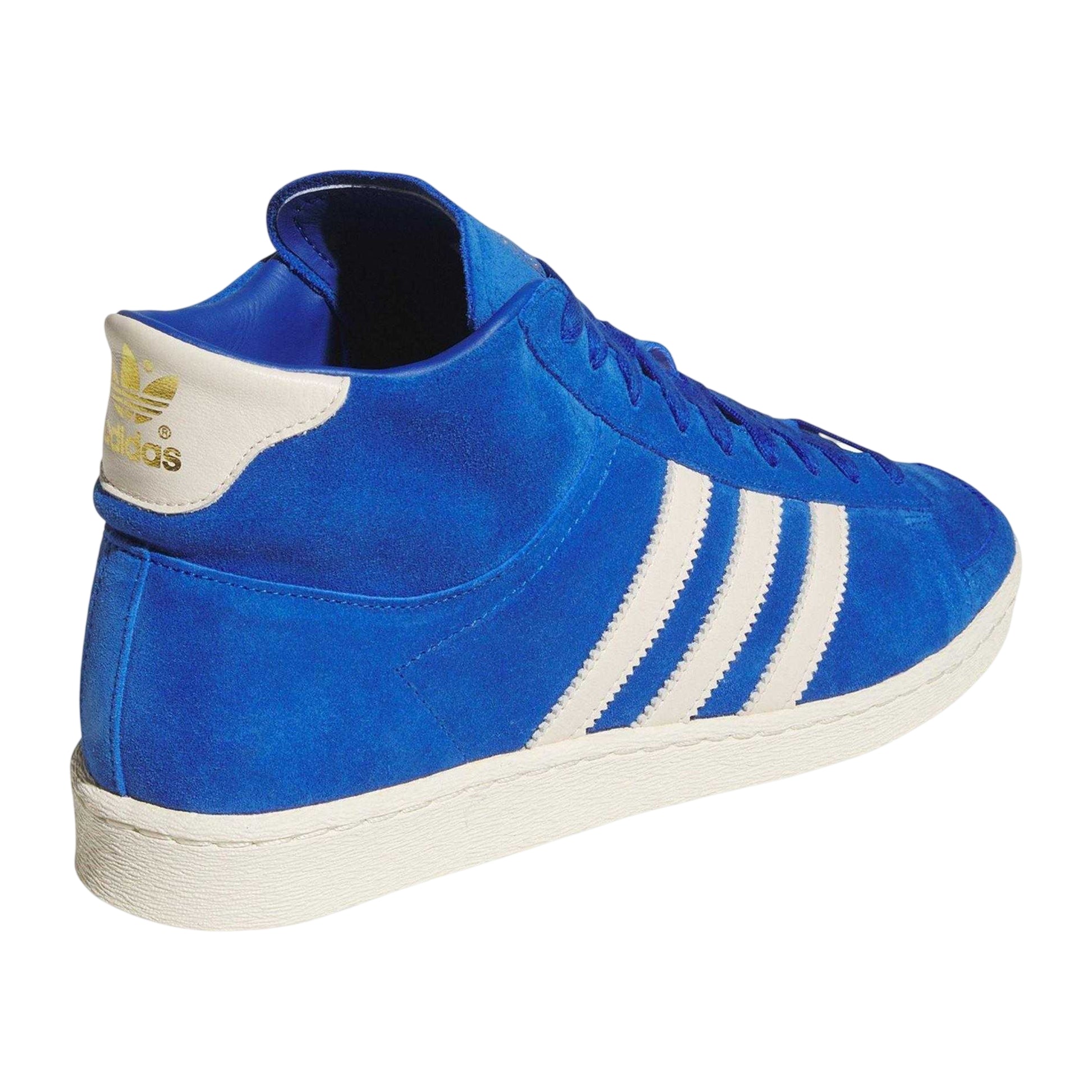 Team Royal Blue - Back - Adidas Childrens-Kids Jabbar Suede High-top Trainers