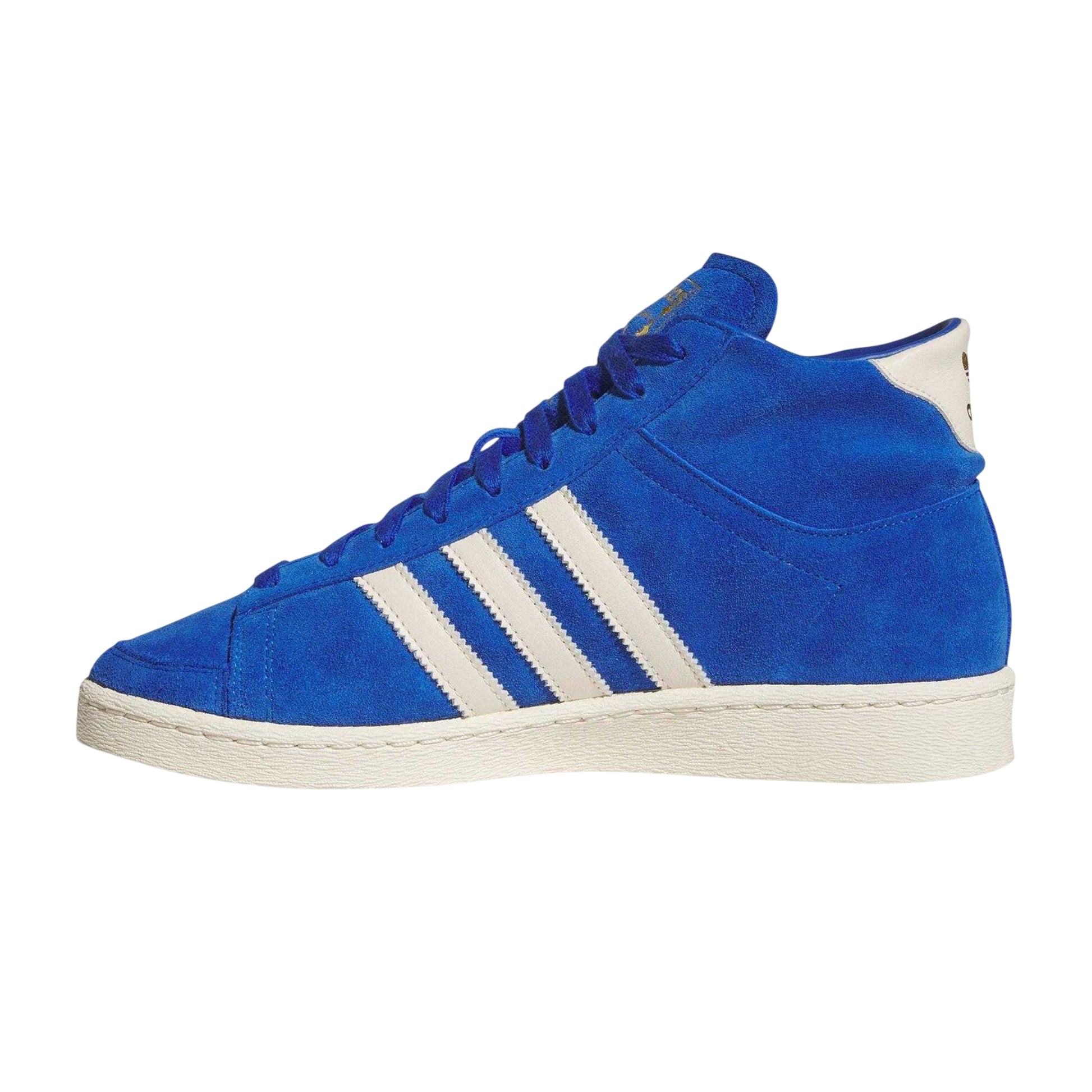 Team Royal Blue - Side - Adidas Childrens-Kids Jabbar Suede High-top Trainers