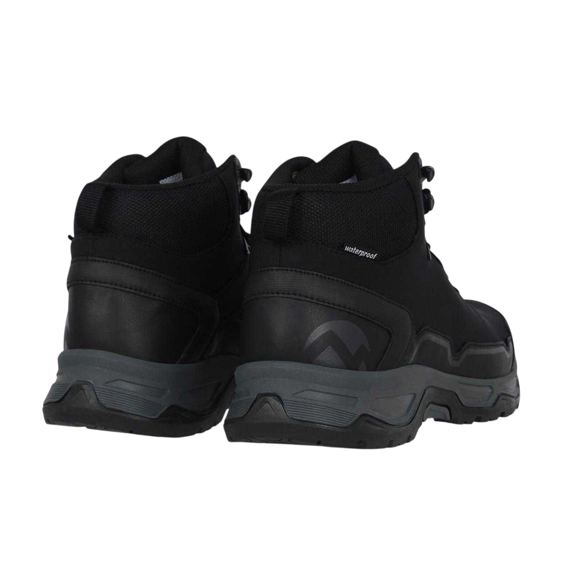 Black - Back - Gelert Mens Softshell Waterproof Walking Boots