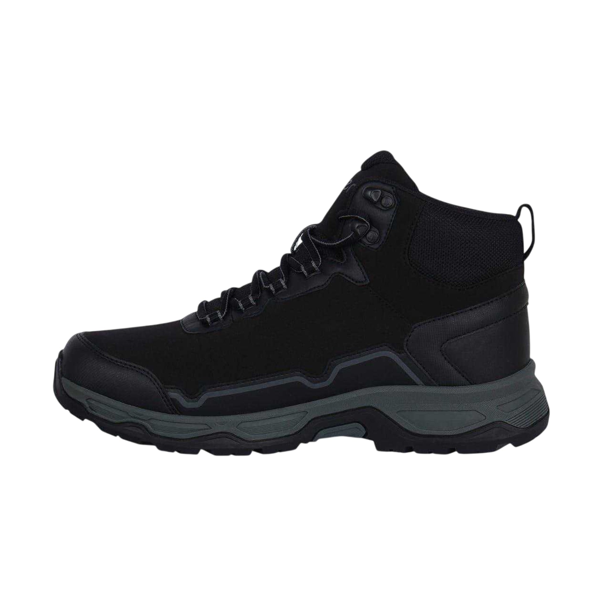Black - Side - Gelert Mens Softshell Waterproof Walking Boots