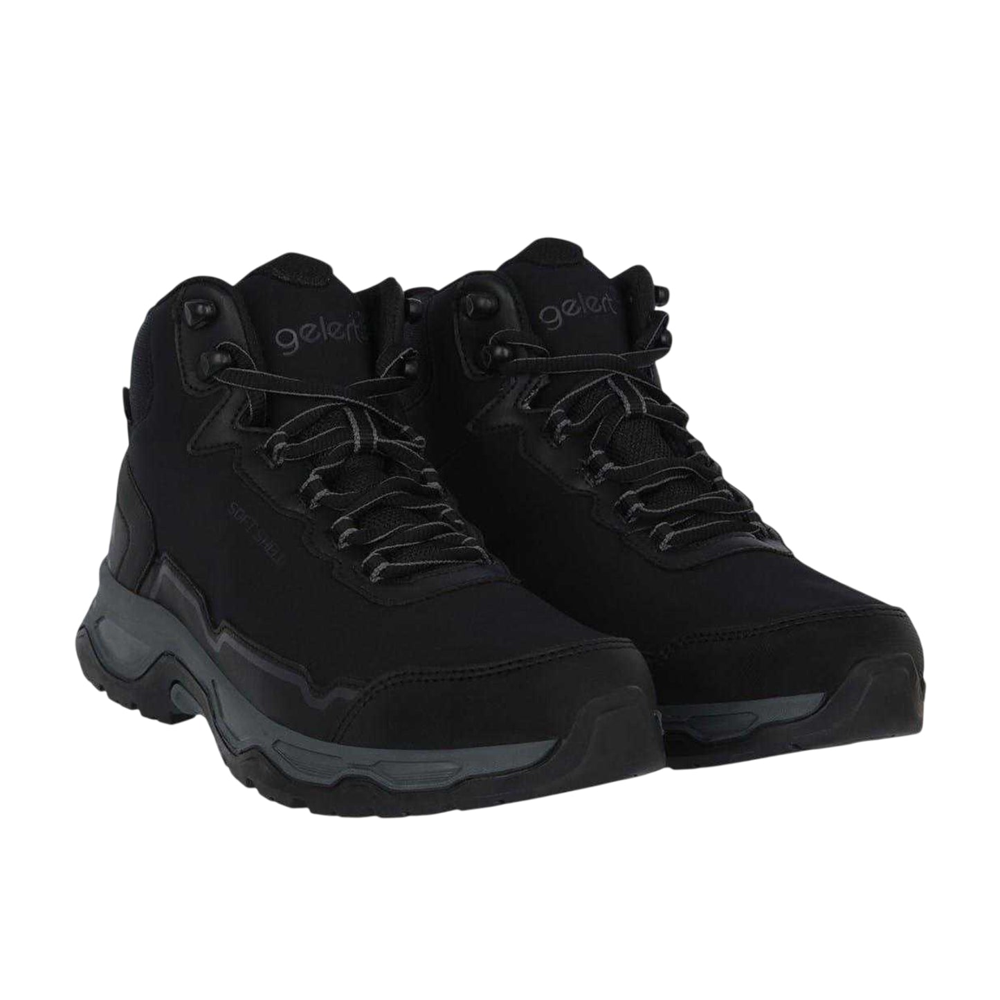 Black - Lifestyle - Gelert Mens Softshell Waterproof Walking Boots
