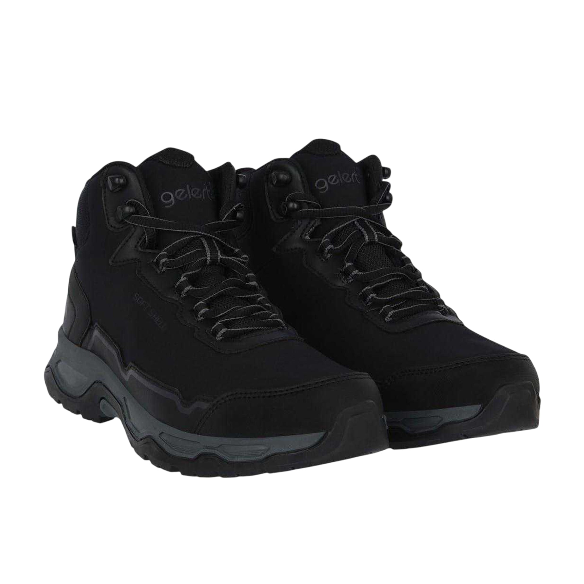 Black - Lifestyle - Gelert Mens Softshell Waterproof Walking Boots