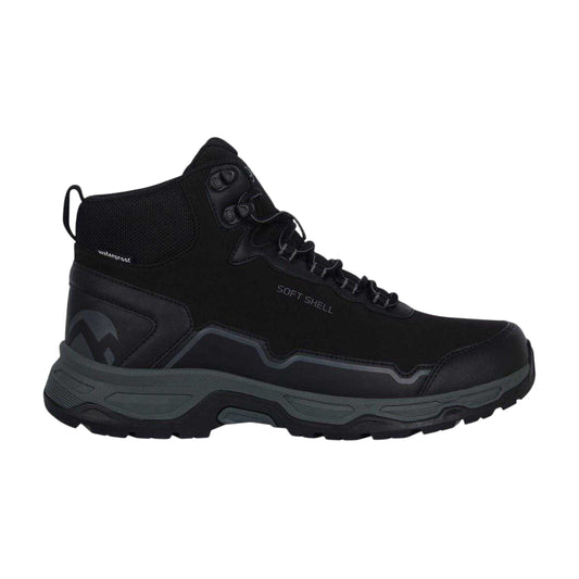 Black - Front - Gelert Mens Softshell Waterproof Walking Boots