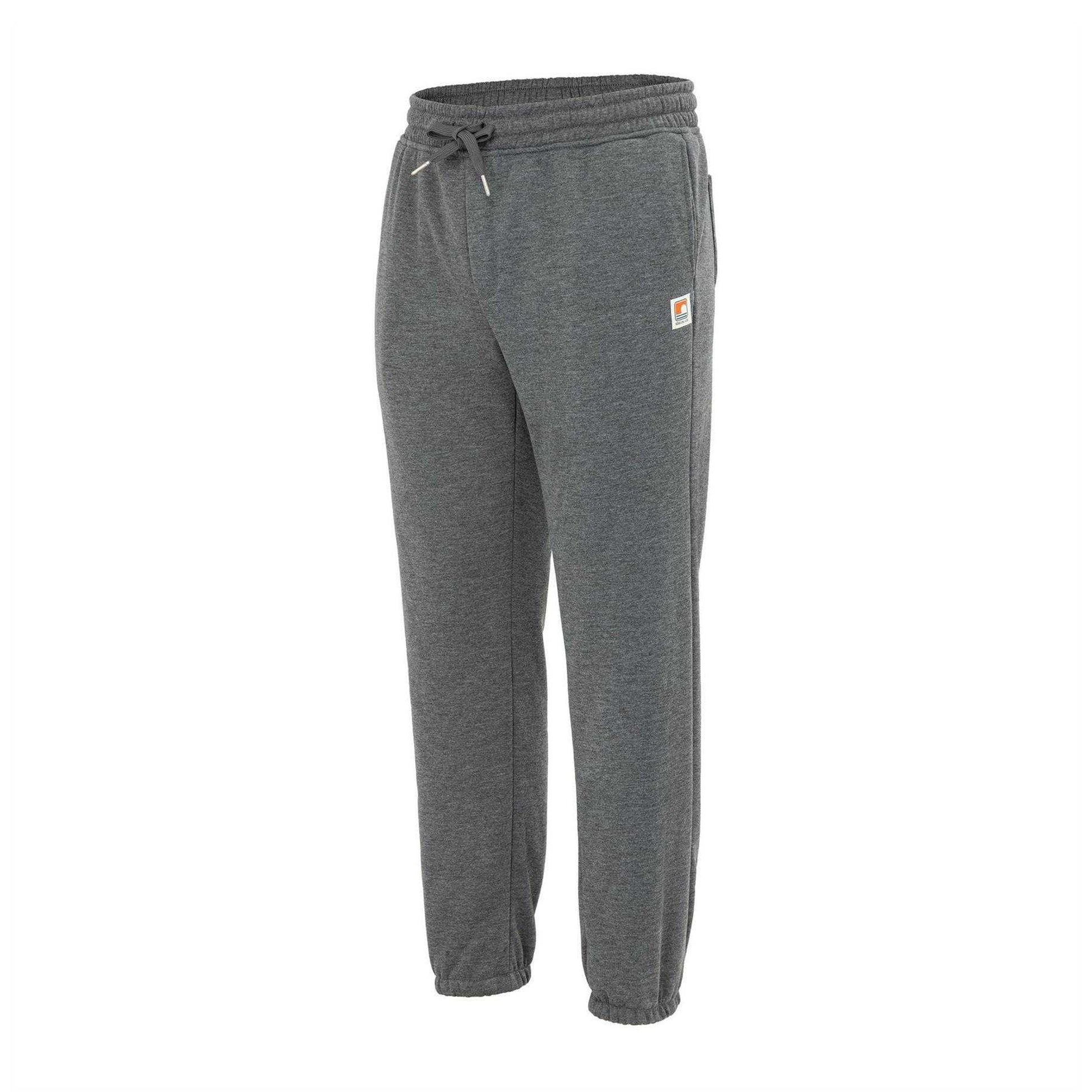 Dark Grey - Side - SoulCal Mens Fleece Lined Jogging Bottoms