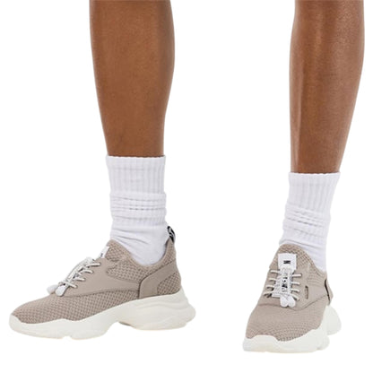 Taupe - Pack Shot - Steve Madden Womens-Ladies Mesh Trainers