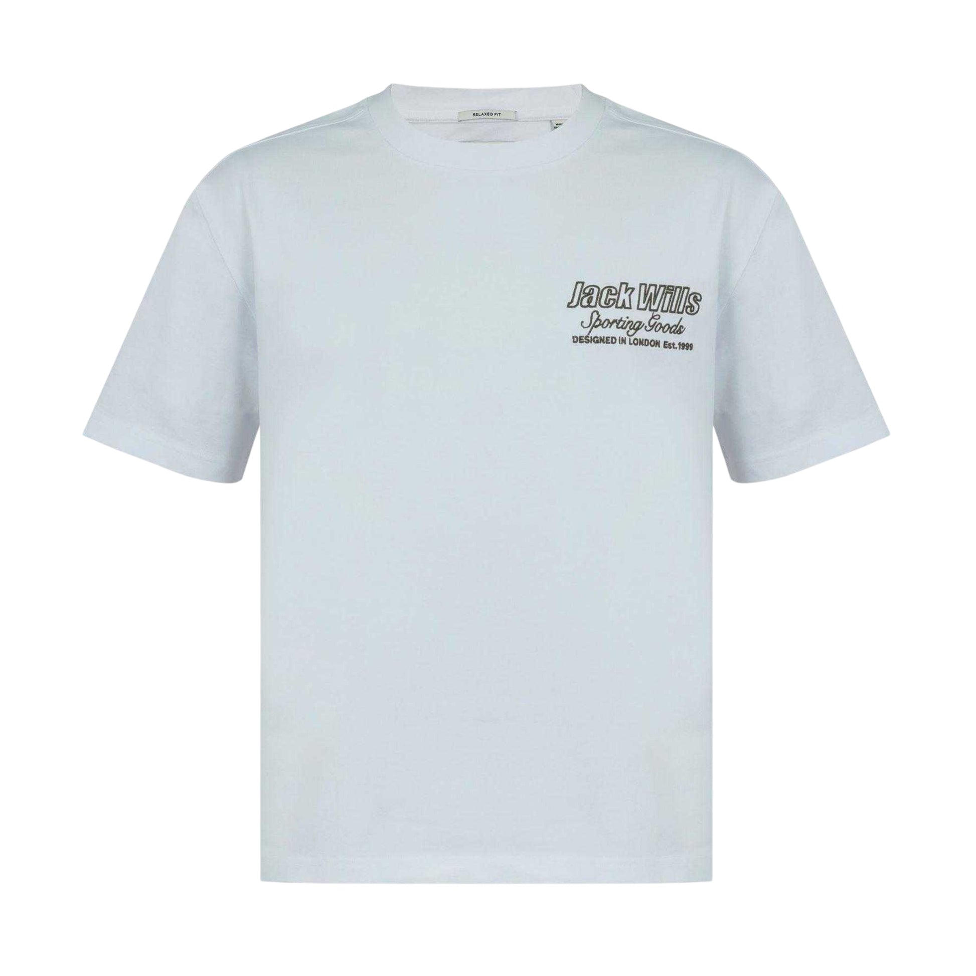 Grey - Front - Jack Wills Mens Graphic Cotton Crew Neck T-Shirt