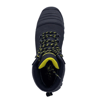Black - Lifestyle - Dunlop Mens Nova Logo Leather Steel Toe Cap Safety Boots