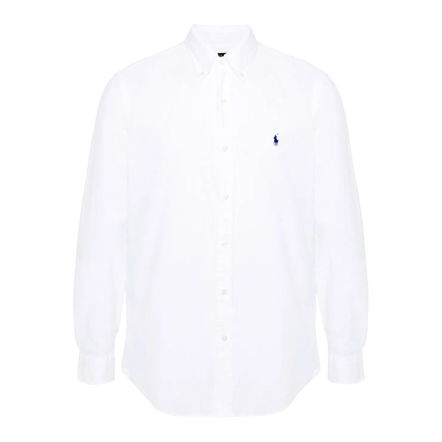 White - Front - Ralph Lauren Mens Embroidered Logo Oxford Shirt