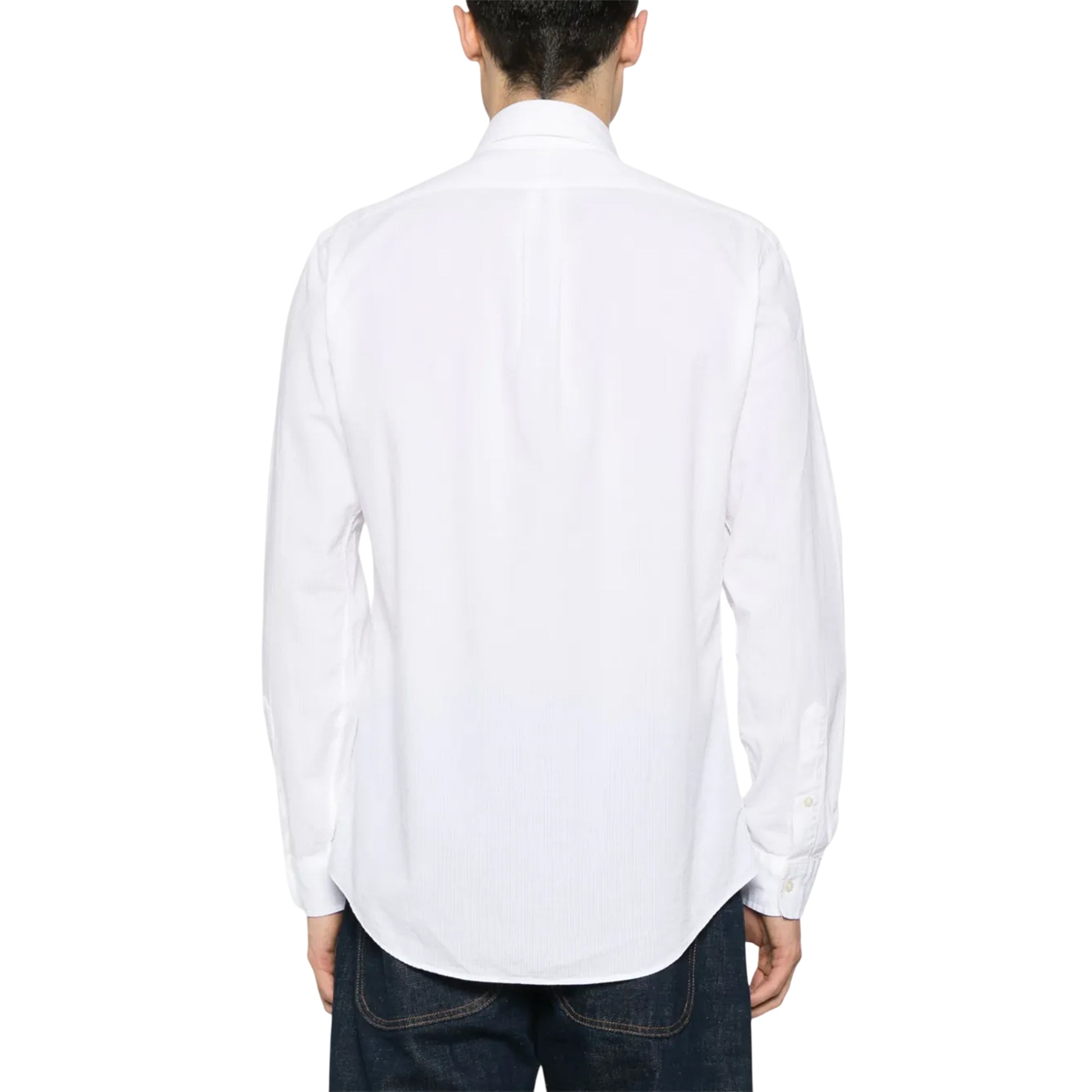 White - Back - Ralph Lauren Mens Embroidered Logo Oxford Shirt