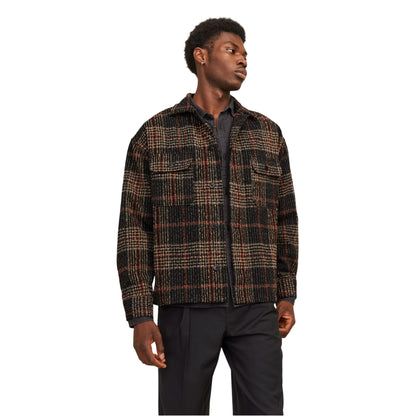 Iron Gate - Front - Jack And Jones Mens Bouclé Regular Long-Sleeved Shirt