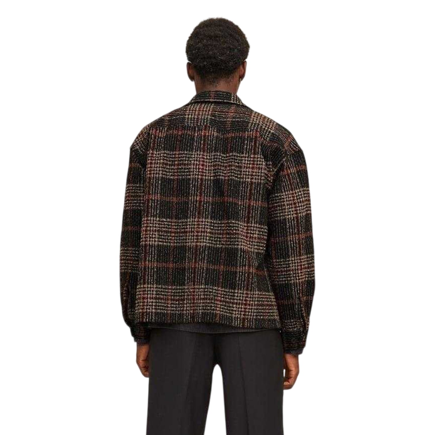Iron Gate - Back - Jack And Jones Mens Bouclé Regular Long-Sleeved Shirt