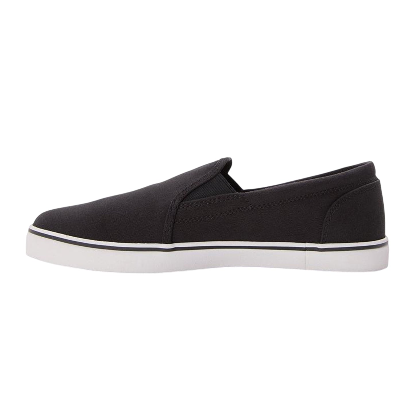 Black - Back - Timberland Mens Skape Park Canvas Slip-on Flat Trainers