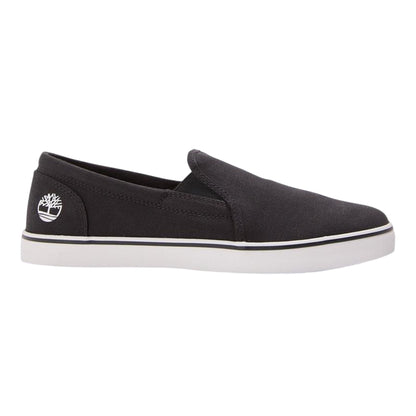 Black - Front - Timberland Mens Skape Park Canvas Slip-on Flat Trainers