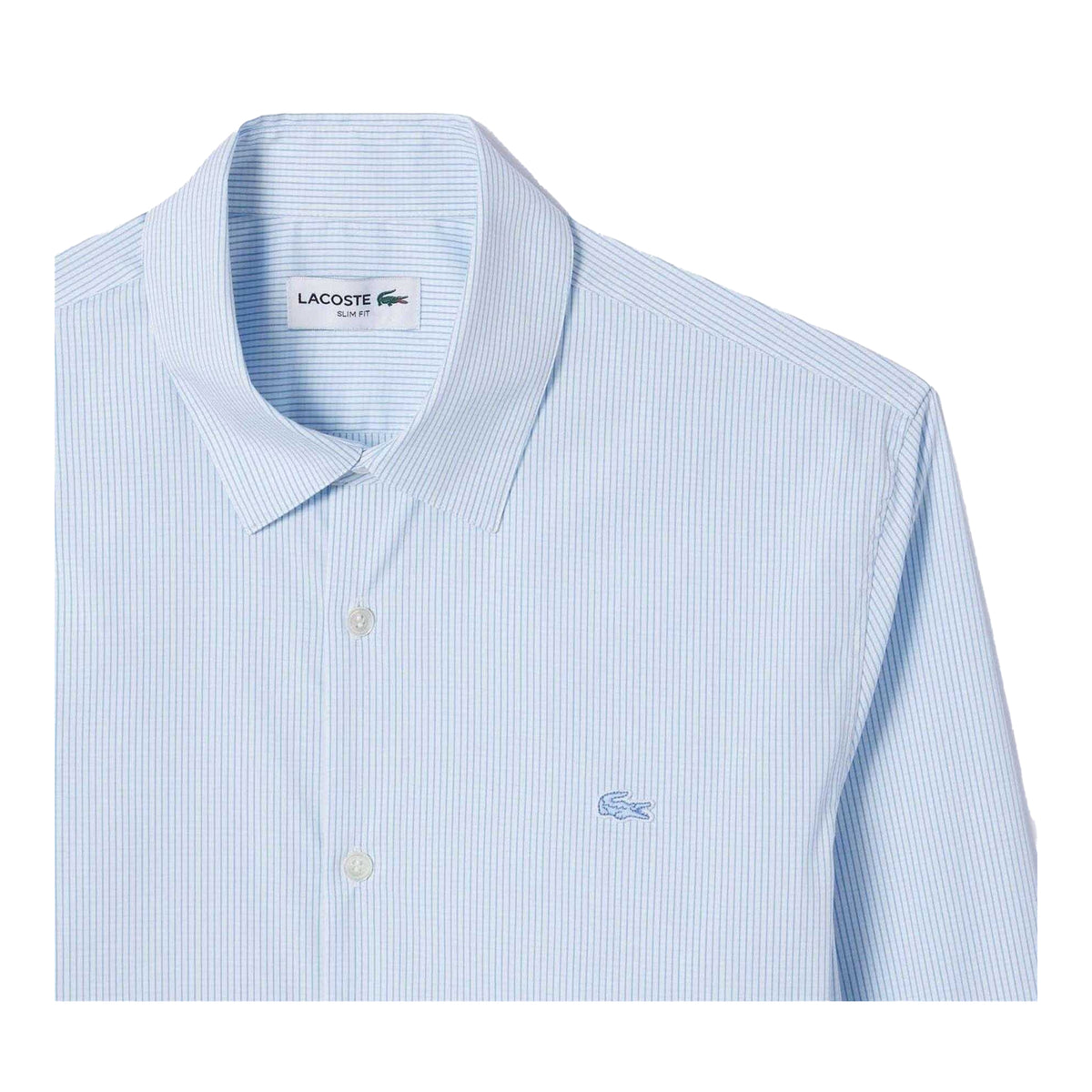 White - Back - Lacoste Mens Plaid Poplin Shirt