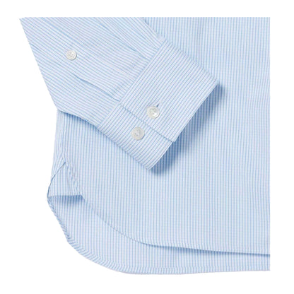 White - Side - Lacoste Mens Plaid Poplin Shirt