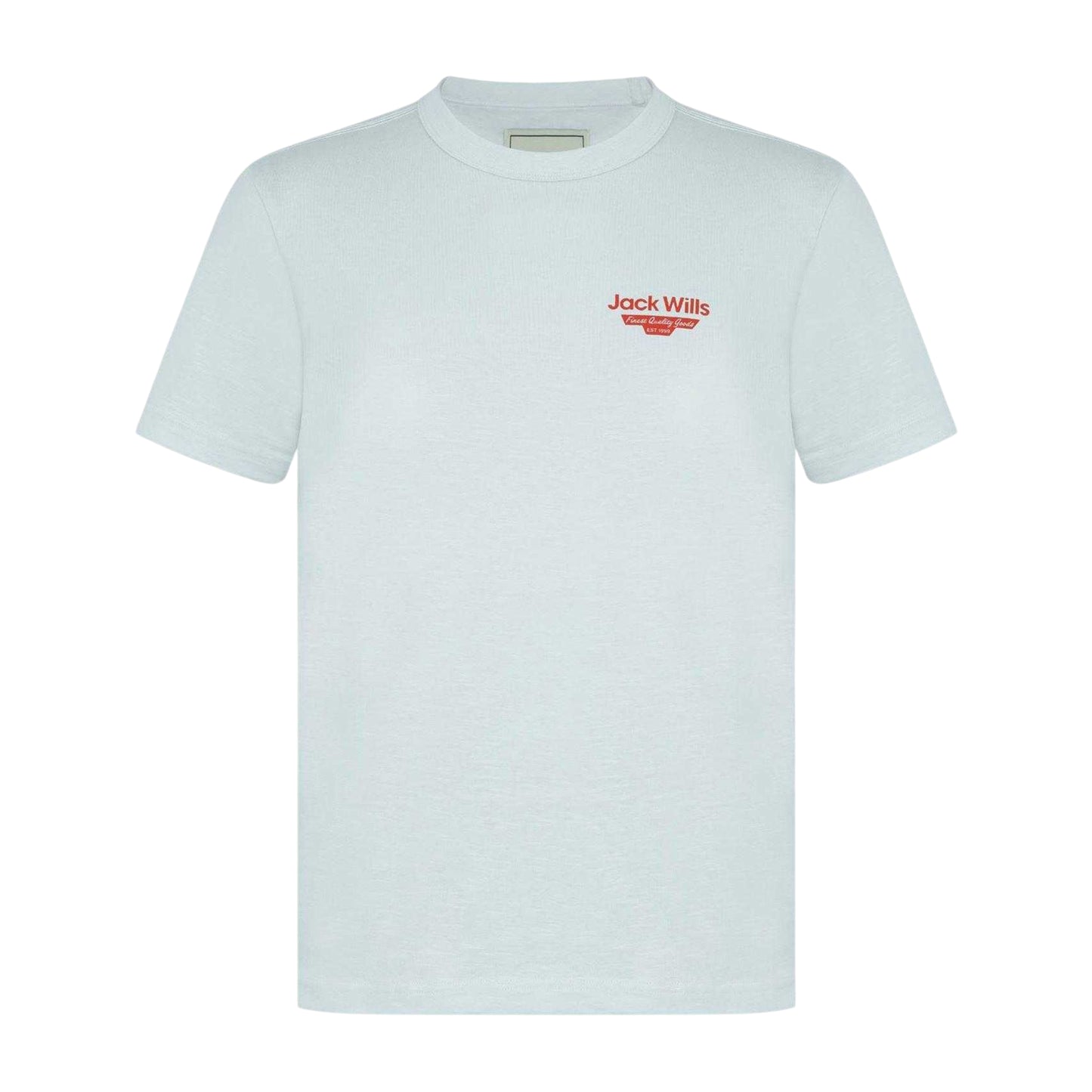 White - Front - Jack Wills Mens Staple Logo Crew Neck T-Shirt