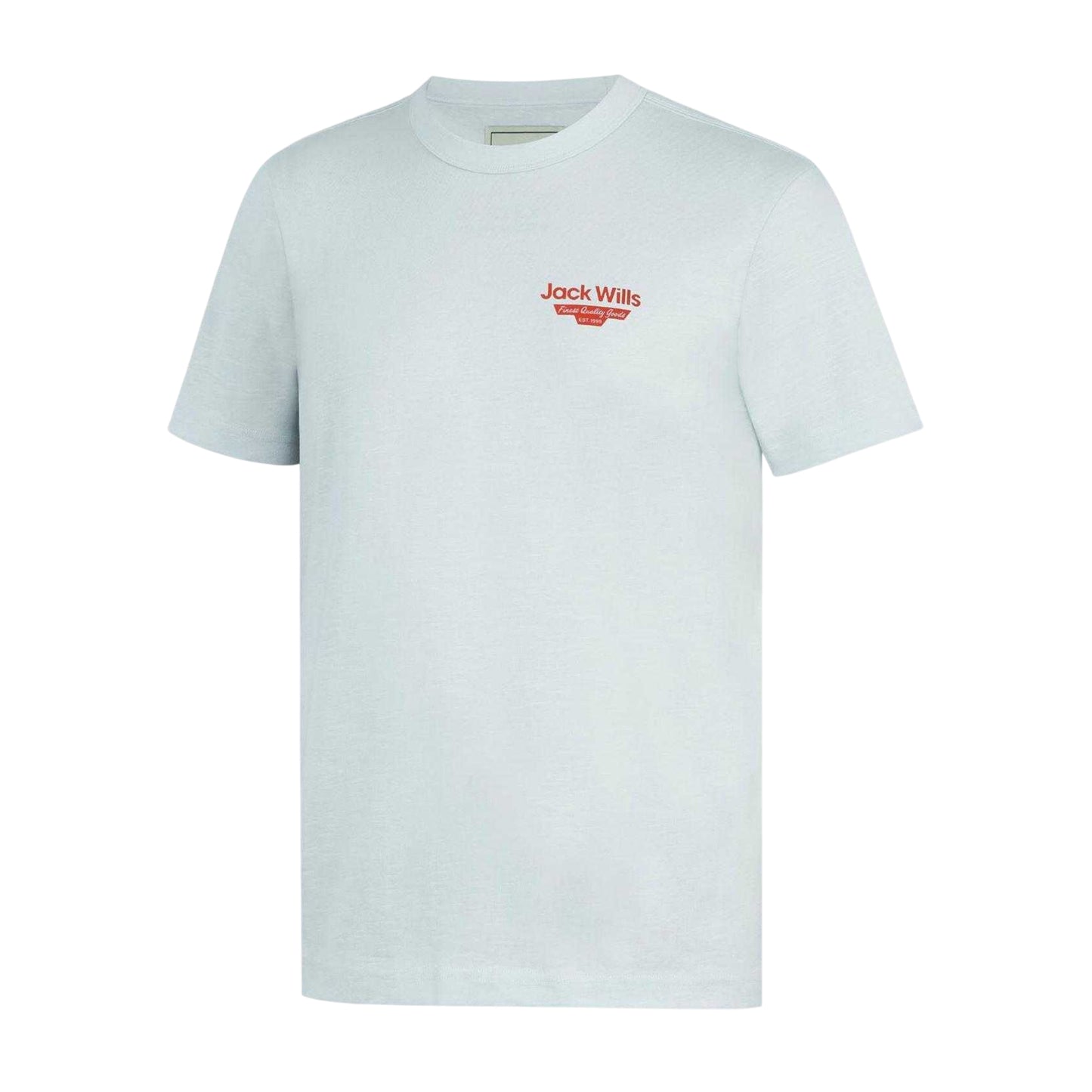 White - Side - Jack Wills Mens Staple Logo Crew Neck T-Shirt