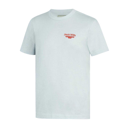 White - Side - Jack Wills Mens Staple Logo Crew Neck T-Shirt