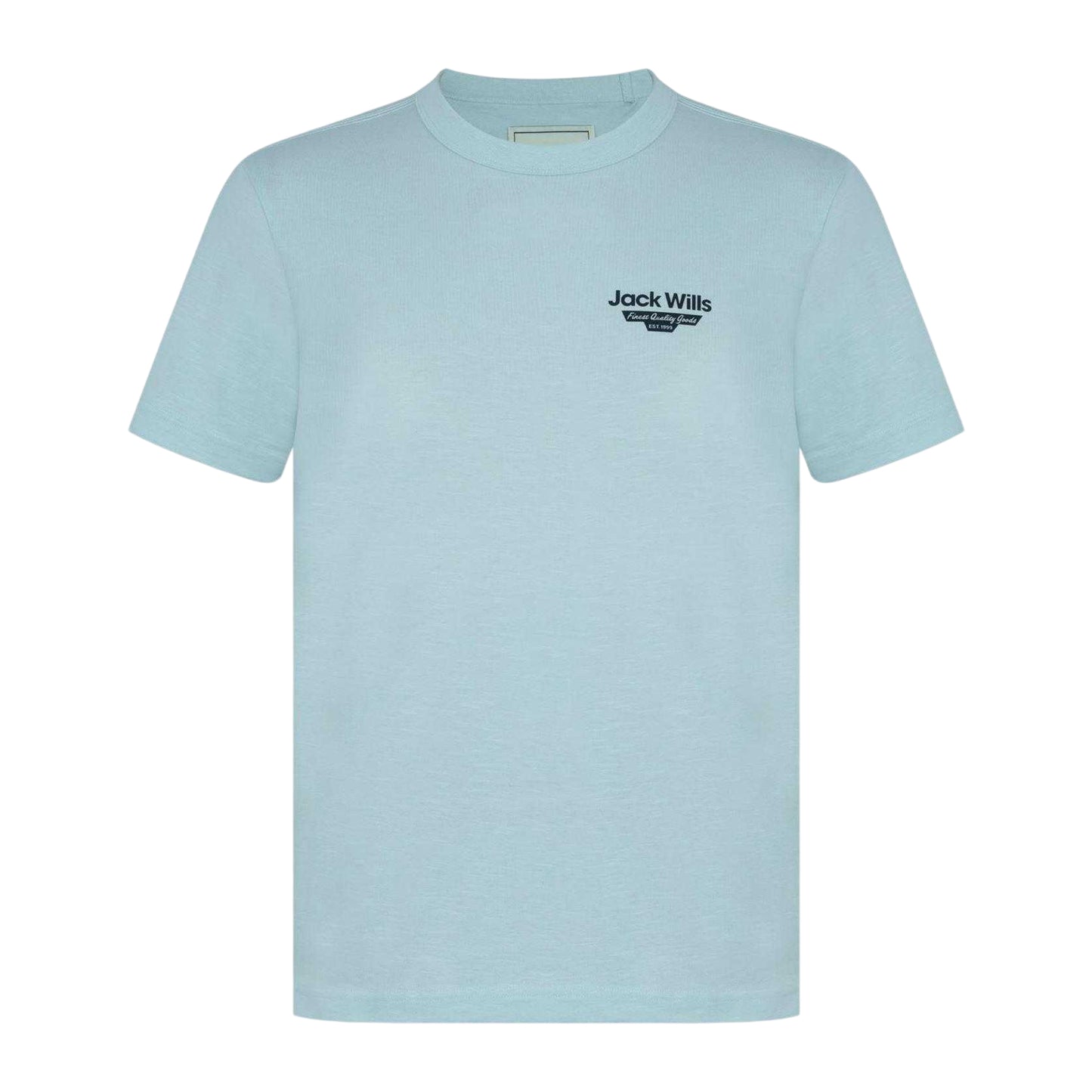Blue - Front - Jack Wills Mens Staple Logo Crew Neck T-Shirt