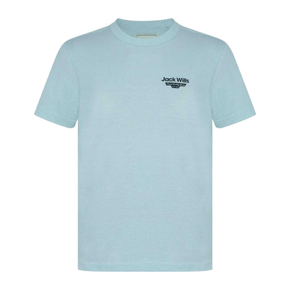 Blue - Front - Jack Wills Mens Staple Logo Crew Neck T-Shirt