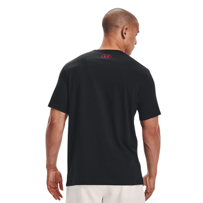 Black - Back - Under Armour Mens Foundation HeatGear T-Shirt