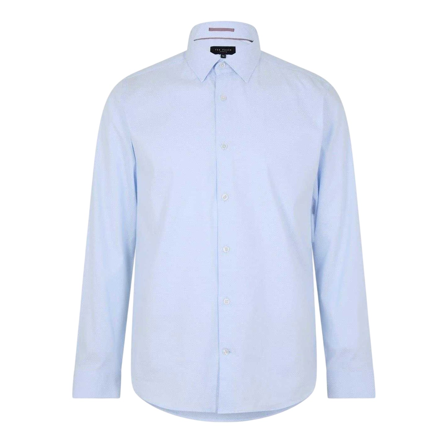 Blue - Front - Ted Baker Mens Diamond Dot Slim Shirt