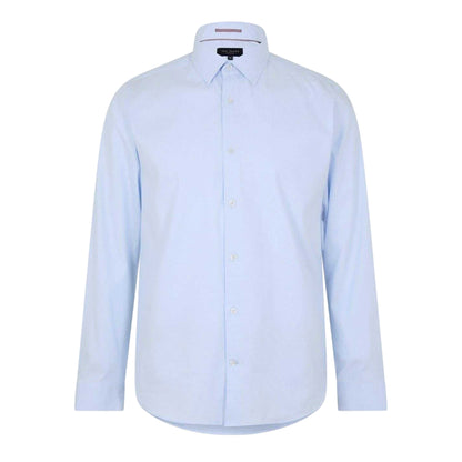 Blue - Front - Ted Baker Mens Diamond Dot Slim Shirt