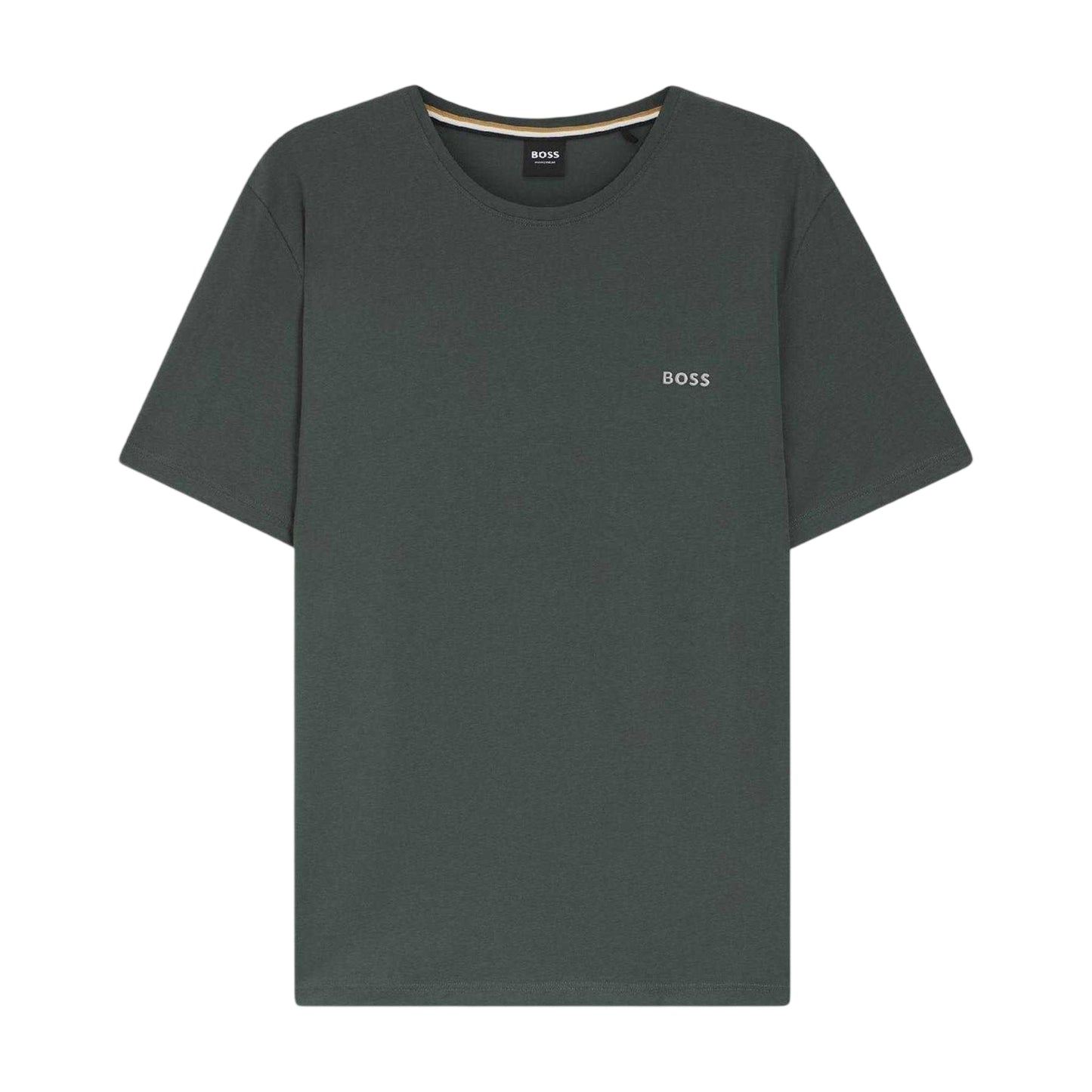 Green - Front - Boss Mens Mix&Match Embroidered Logo T-Shirt