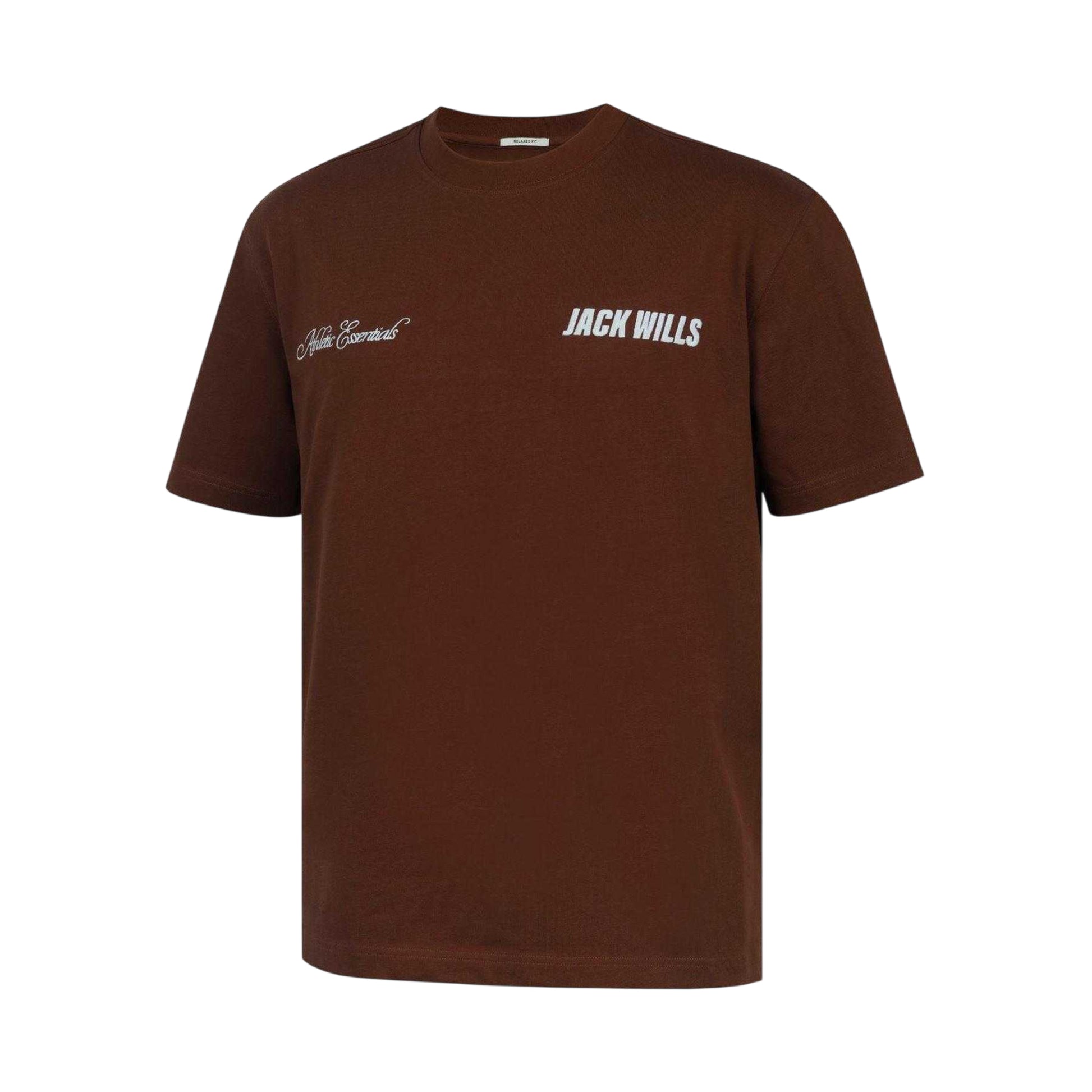 Chocolate - Side - Jack Wills Mens Script Mix Oversized T-Shirt