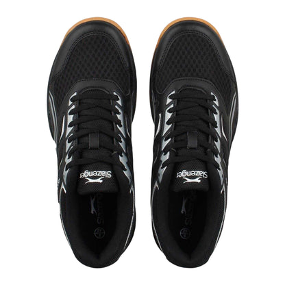 Black-Blue - Lifestyle - Slazenger Mens Mesh Indoor Court Trainers