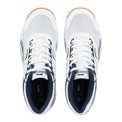 White-Black - Lifestyle - Slazenger Mens Mesh Indoor Court Trainers
