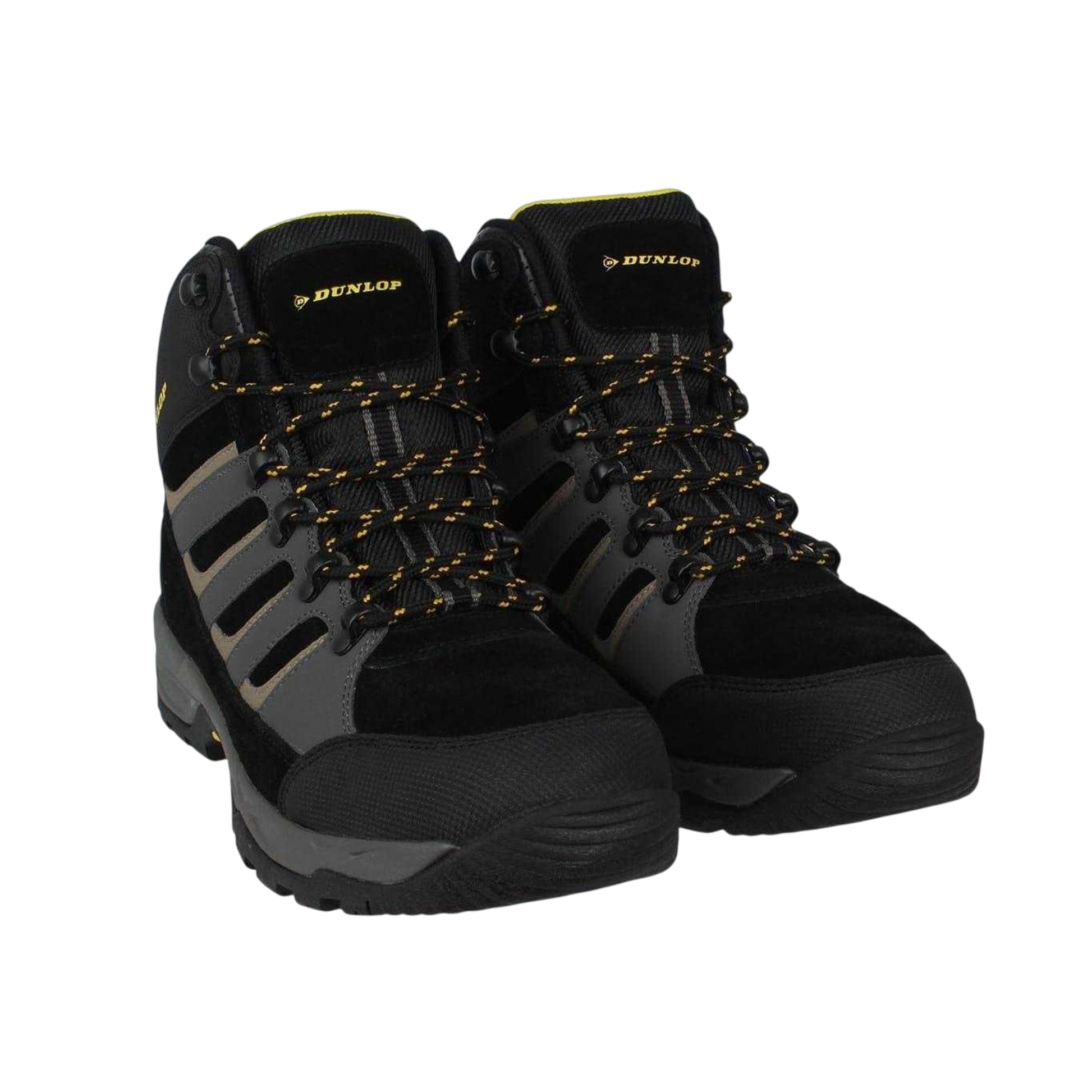 Black-Charcoal - Lifestyle - Dunlop Mens Michigan Steel Toe Cap Safety Boots