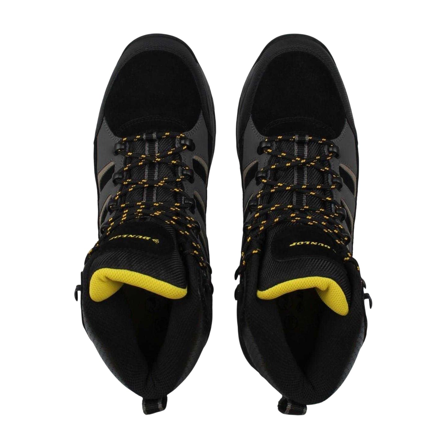 Black-Charcoal - Pack Shot - Dunlop Mens Michigan Steel Toe Cap Safety Boots