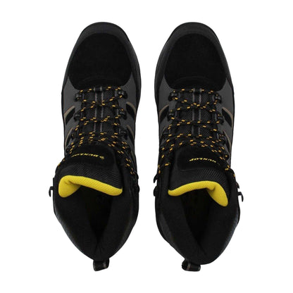 Black-Charcoal - Pack Shot - Dunlop Mens Michigan Steel Toe Cap Safety Boots
