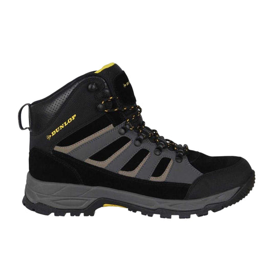 Black-Charcoal - Front - Dunlop Mens Michigan Steel Toe Cap Safety Boots