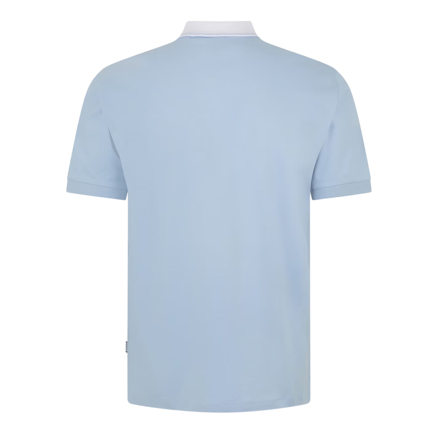 Pastel Blue - Back - Boss Mens Melange Regular Polo Shirt