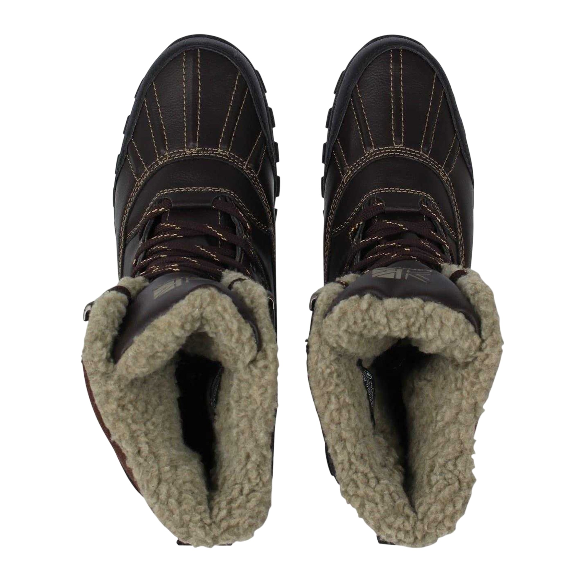 Brown - Lifestyle - Karrimor Mens Logo Mid Calf Snow Boots