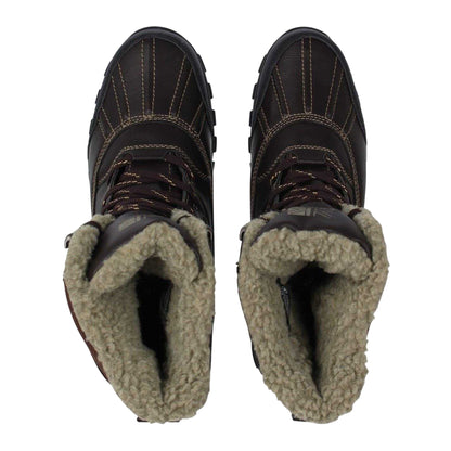 Brown - Lifestyle - Karrimor Mens Logo Mid Calf Snow Boots