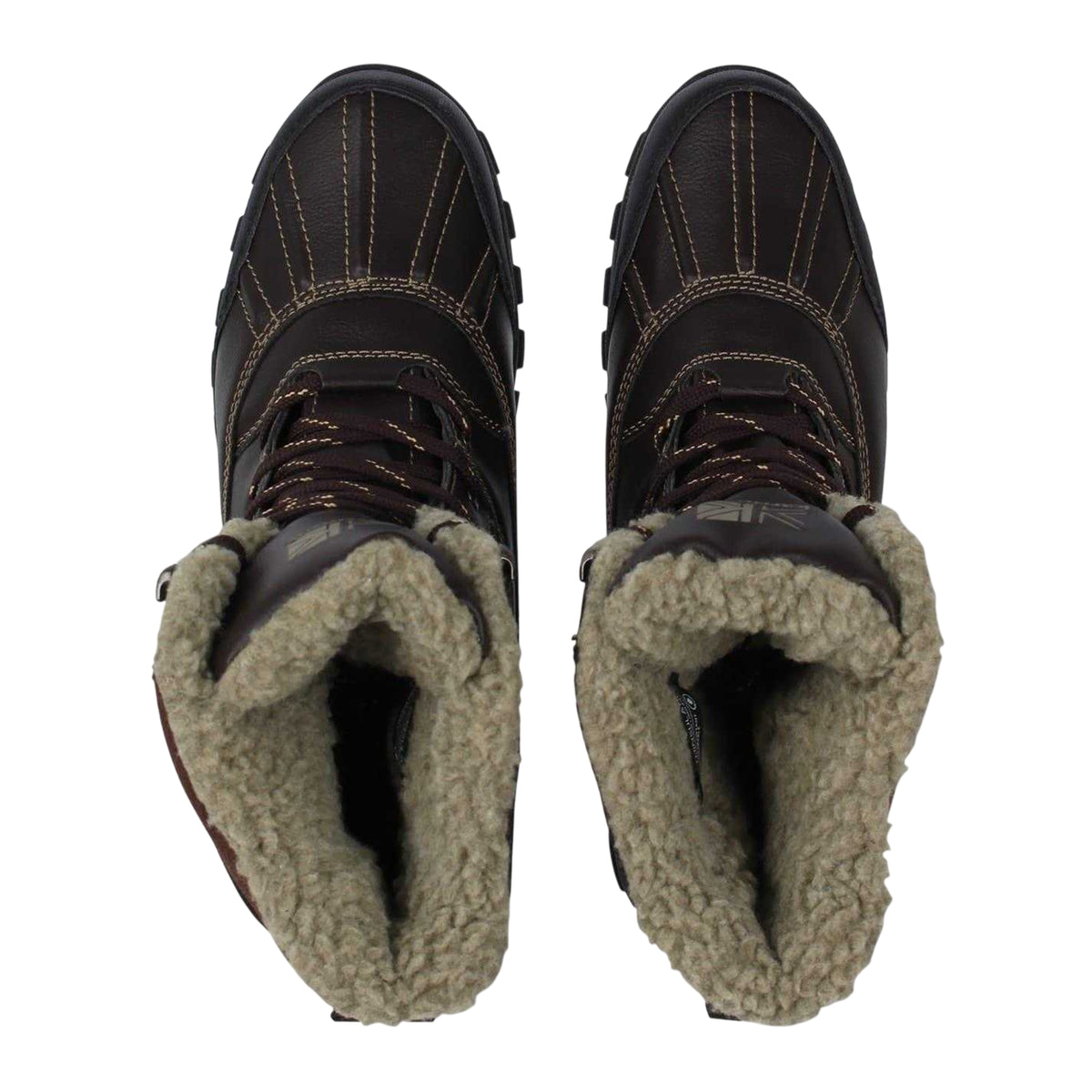 Brown - Lifestyle - Karrimor Mens Logo Mid Calf Snow Boots
