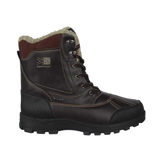 Brown - Front - Karrimor Mens Logo Mid Calf Snow Boots