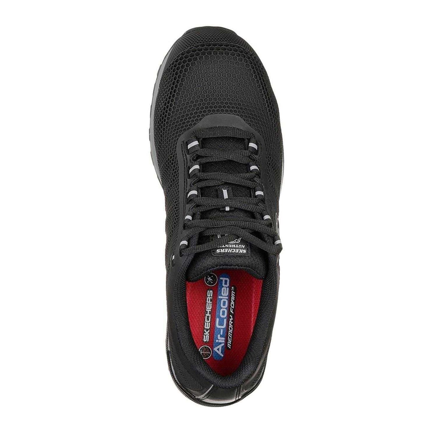 Black - Side - Skechers Mens Lyndale Mesh Steel Toe Cap Safety Boots